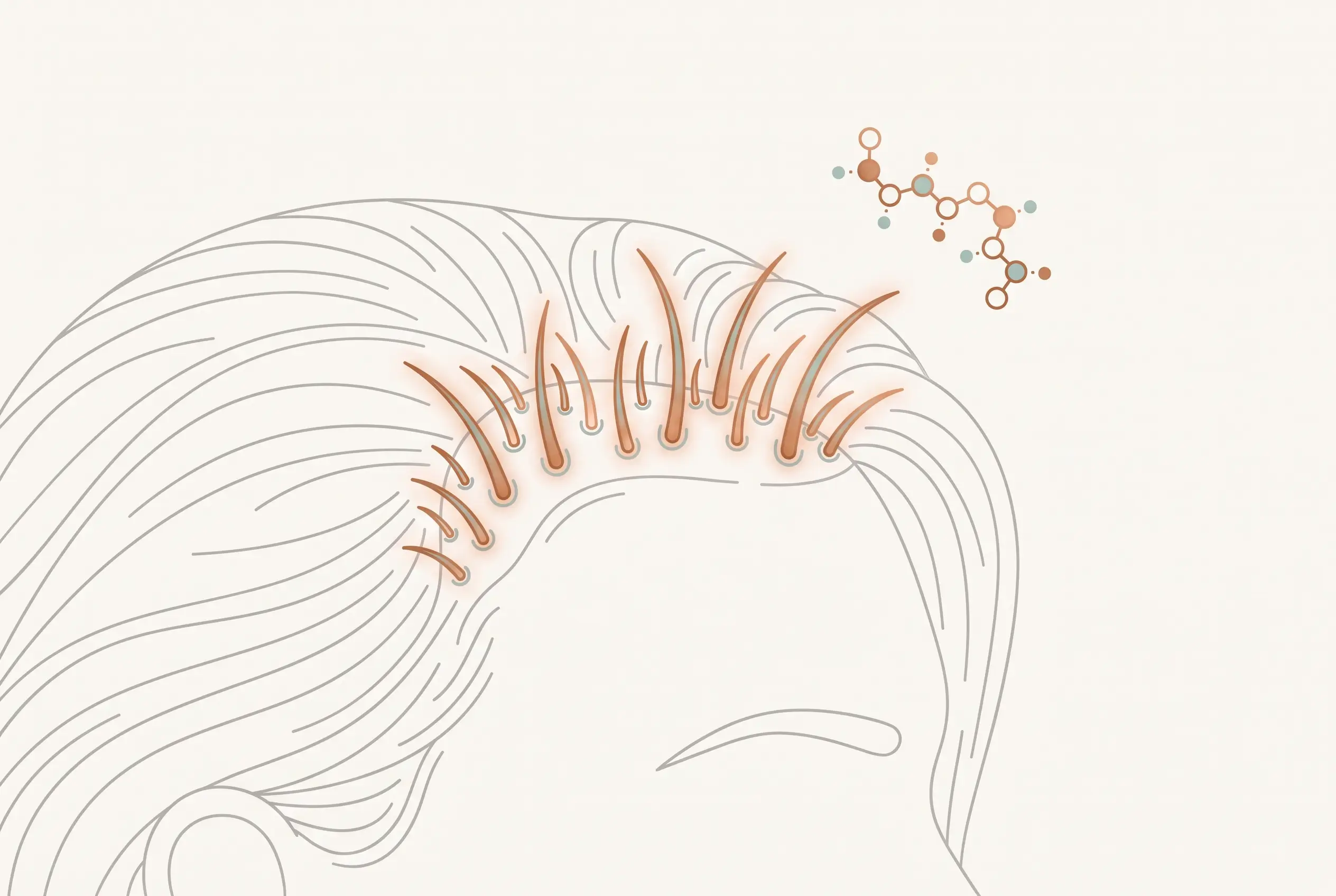 Illustration for Peptides for Hair Growth: What Works and What's Hype